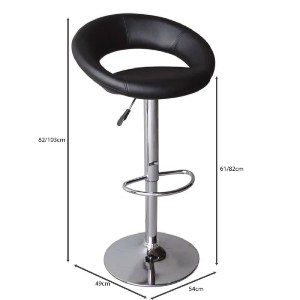 woo-51373_e-00007443_9-huge BELT ΣΚΑΜΠΟ BAR ΜΕ ΠΛΑΤΗ, ΧΡΩΜΙΟ, PU ΜΑΥΡΟ, ΡΥΘΜΙΖΟΜΕΝΟ ΥΨΟΣ, ΠΕΡΙΣΤΡΕΦΟΜΕΝΟ