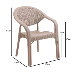 woo-51429_e-00026742_9-huge BAMBOO PRO ΠΟΛΥΘΡΟΝΑ ΚΗΠΟΥ - ΒΕΡΑΝΤΑΣ ΣΤΟΙΒΑΖΟΜΕΝΗ, PP-UV (RATTAN LOOK) CAPPUCCINO