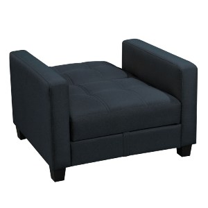 woo-51496 KELSO ΠΟΛΥΘΡΟΝΑ - ΚΡΕΒΑΤΙ ΜΕ ΑΠΟΘΗΚΕΥΤΙΚΟ ΧΩΡΟ, ΥΦΑΣΜΑ ΜΑΥΡΟ