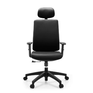woo-51560 BF8200 ΠΟΛΥΘΡΟΝΑ ΓΡΑΦΕΙΟΥ ΔΙΕΥΘΥΝΤΗ, PU ΜΑΥΡΟ