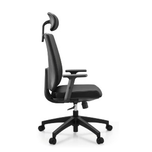 woo-51561 BF8200 ΠΟΛΥΘΡΟΝΑ ΓΡΑΦΕΙΟΥ ΔΙΕΥΘΥΝΤΗ, PU ΜΑΥΡΟ