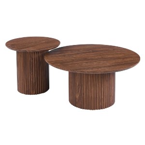 woo-51609 DIAZ SET-2 ΤΡΑΠΕΖΑΚΙΑ ΣΑΛΟΝΙΟΥ-ΚΑΘΙΣΤΙΚΟΥ, ΜDF ΑΠΟΧΡΩΣΗ ΚΑΡΥΔΙ