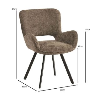 woo-51639_e-00026611_9-huge VETA ΠΟΛΥΘΡΟΝΑ ΠΕΡΙΣΤΡΕΦΟΜΕΝΗ, ΜΕΤΑΛΛΟ ΒΑΦΗ ΜΑΥΡΟ, ΥΦΑΣΜΑ ΚΑΦΕ