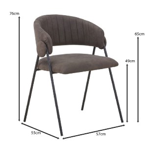 woo-52091 ALFREDO ΠΟΛΥΘΡΟΝΑ ΜΕΤΑΛΛΟ ΒΑΦΗ ΜΑΥΡΟ, ΥΦΑΣΜΑ SUEDE ΑΝΘΡΑΚΙ
