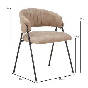 woo-52092 ALFREDO ΠΟΛΥΘΡΟΝΑ ΜΕΤΑΛΛΟ ΒΑΦΗ ΜΑΥΡΟ, ΥΦΑΣΜΑ SUEDE ΜΠΕΖ