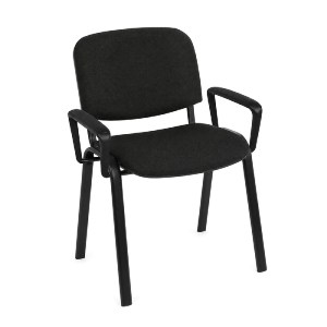 woo-52136 SIGMA ΠΟΛΥΘΡΟΝΑ ΓΡΑΦΕΙΟΥ ΕΠΙΣΚΕΠΤΗ ΜΕΤΑΛΛΟ ΜΑΥΡΟ / ΥΦΑΣΜΑ ΜΑΥΡΟ