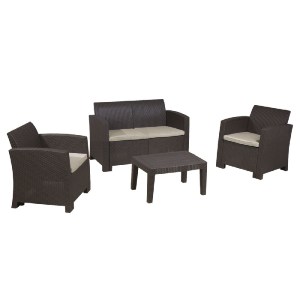woo-52255_e-00018589_1-huge SAVANNA SET ΣΑΛΟΝΙ ΚΗΠΟΥ ΒΕΡΑΝΤΑΣ  K/D,  PP-UV ΚΑΦΕ ΜΑΞΙΛΑΡΙΑ GREY-WHITE