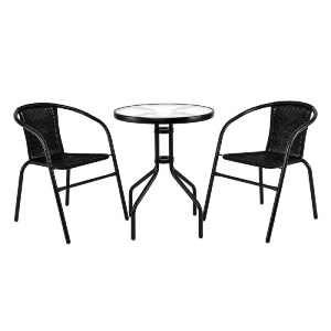 woo-52351_e-00026843_1-huge BALENO SET-PRO ΚΗΠΟΥ-ΒΕΡΑΝΤΑΣ: ΤΡΑΠΕΖΙ + 2 ΠΟΛΥΘΡΟΝΕΣ ΜΕΤΑΛΛΟ ΜΑΥΡΟ, WICKER ΜΑΥΡΟ