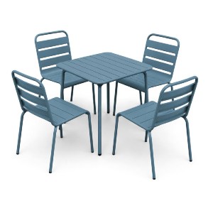 woo-52356_e-00026944_1-huge BRIO SLAT SET ΤΡΑΠΕΖΑΡΙΑ ΚΗΠΟΥ -ΒΕΡΑΝΤΑΣ (4+1), ΜΕΤΑΛΛΟ ΒΑΦΗ SANDY BLUE 5415C
