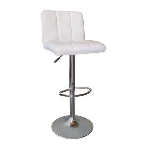 woo-95946 LINO ΣΚΑΜΠΟ BAR ΜΕ ΠΛΑΤΗ, ΧΡΩΜΙΟ, PU ΑΣΠΡΟ, ΡΥΘΜΙΖΟΜΕΝΟ ΥΨΟΣ, ΠΕΡΙΣΤΡΕΦΟΜΕΝΟ