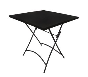 woo-96834 PARK ΤΡΑΠΕΖΙ ΠΤΥΣΣΟΜΕΝΟ ΜΕΤΑΛΛΟ ΒΑΦΗ ΜΑΥΡΟ