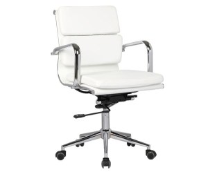 woo-98765 BF4801 ΠΟΛΥΘΡΟΝΑ ΓΡΑΦΕΙΟΥ PU ΑΣΠΡΟ