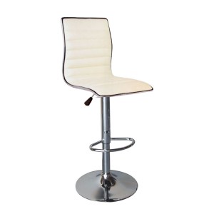 woo-99010 ALFI ΣΚΑΜΠΩ BAR ΧΡΩΜΙΟ / PU ΑΣΠΡΟ