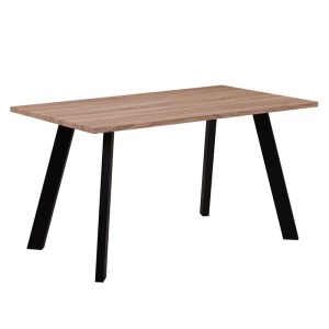 woo-99181 BAXTER ΤΡΑΠΕΖΙ ΚΟΥΖΙΝΑΣ ΤΡΑΠΕΖΑΡΙΑΣ, ΜΕΤΑΛΛΟ ΒΑΦΗ ΜΑΥΡΟ, SONOMA