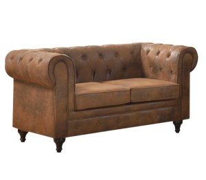 woo-99497 CHESTERFIELD KΑΝΑΠΕΣ ΣΑΛΟΝΙΟΥ ΚΑΘΙΣΤΙΚΟΥ 2ΘΕΣΙΟΣ / ΥΦΑΣΜΑ ΚΑΦΕ CAMEL
