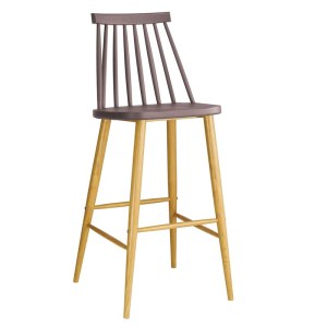 woo-99521 LAVIDA ΣΚΑΜΠΟ BAR ΜΕ ΠΛΑΤΗ, ΜΕΤΑΛΛΟ ΒΑΦΗ ΦΥΣΙΚΟ, PP ΑΠΟΧΡΩΣΗ SAND BEIGE