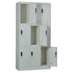 woo-99645 LOCKER 9 ΘΕΣΕΩΝ ΜΕΤΑΛΛΟ ΒΑΦΗ ΓΚΡΙ