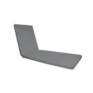 woo-99702 SUNLOUNGER ΜΑΞΙΛΑΡΙ ΞΑΠΛΩΣΤΡΑΣ ΥΦΑΣΜΑ ΓΚΡΙ WATER REPELLENT, FOAM+POLYESTER ΦΕΡΜΟΥΑΡ-VELCRO