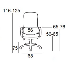 Zougris - 01.0063 A4400 ΜΑΥΡΗ ΠΟΛΥΘΡΟΝΑ ΓΡΑΦΕΙΟΥ