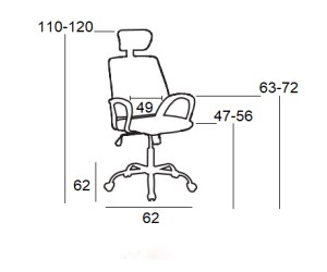 Zougris - 01.0085 A4350 ΜΑΥΡΗ ΠΟΛΥΘΡΟΝΑ ΓΡΑΦΕΙΟΥ