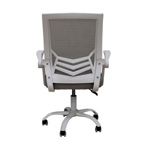 zougris-01.0423.1 A1830 ΛΕΥΚΟ/ΓΚΡΙ MESH ΠΟΛΥΘΡΟΝΑ ΓΡΑΦΕΙΟΥ 62X54X44-91/53-100ΕΚ.