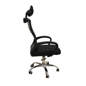 zougris-01.0754 A1710 ΜΑΥΡΟ MESH ΠΟΛΥΘΡΟΝΑ ΓΡΑΦΕΙΟΥ 62Χ61Χ44-109/54-121ΕΚ.