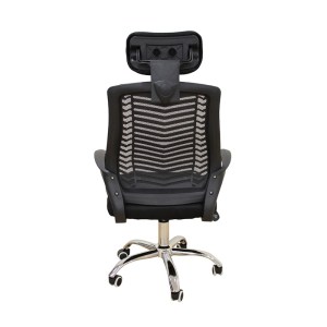 zougris-01.0754 A1710 ΜΑΥΡΟ MESH ΠΟΛΥΘΡΟΝΑ ΓΡΑΦΕΙΟΥ 62Χ61Χ44-109/54-121ΕΚ.