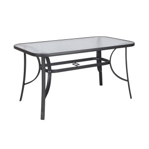 zougris-06.8080 DENIM ΑΝΘΡΑΚΙ 120Χ70X71ΕΚ. ΜΕΤΑΛΛΙΚΟ ΤΡΑΠΕΖΙ