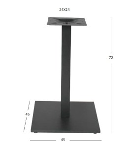 Zougris - 08.0068 FLAT PROMO 45Χ45Χ72ΕΚ. ΒΑΣΗ ΜΕΤΑΛΛΙΚΗ ΜΕ ΡΕΓ/ΡΟΥΣ