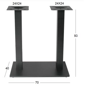 Zougris - 08.0069H FLAT PROMO ΜΕΣΑΙΟΥ ΥΨΟΥΣ 70Χ40Χ93ΕΚ.ΜΑΚΡ/ΝΗ ΒΑΣΗ ΜΕΤΑΛΛΙΚΗ ΜΕ ΡΕΓ/ΡΟΥΣ