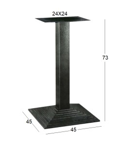 Zougris - 08.0076 SNACK 45Χ45Χ73ΕΚ. ΒΑΣΗ ΜΑΝΤΕΜΙ