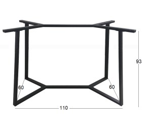 Zougris - 08.0166 BISTRO ΜΕΣΑΙΟΥ ΥΨΟΥΣ  110X60X93ΕΚ. ΒΑΣΗ ΜΕΤΑΛΛΙΚΗ ΜΕ ΡΕΓ/ΡΟΥΣ