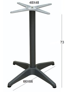 zougris-08.0202 RINA 4ΝΥΧΗ 66Χ66Χ73ΕΚ.(Σ/Ρ)DARK GREY ΒΑΣΗ ΑΛΟΥΜΙΝΙΟΥ ΜΕ ΡΕΓ/ΡΟΥΣ
