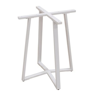 Zougris - 08.0276 BISTRO 60X60X72ΕΚ. WHITE ΒΑΣΗ ΜΕΤΑΛΛΙΚΗ ΜΕ ΡΕΓ/ΡΟΥΣ