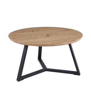 zougris-09.0010.1 ALEX SONOMA OAK Φ80Χ41ΕΚ. ΤΡΑΠΕΖΙ ΣΑΛΟΝΙΟΥ