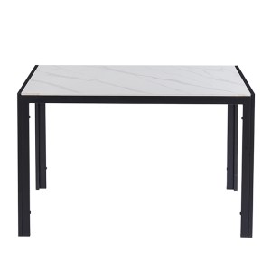 zougris-09.0673 EVELYN CERAMIC WHITE MARBLE 120Χ70Χ75ΕΚ. ΤΡΑΠΕΖΙ
