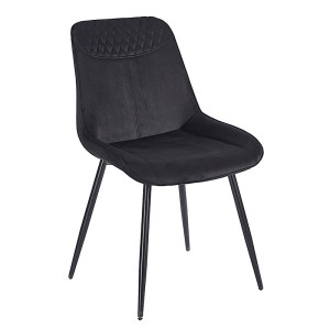 zougris-11.1572.1 TEREA BLACK VELVET ΥΦΑΣΜΑ ΚΑΡΕΚΛΑ ΜΕΤΑΛΛΙΚΗ 51X58X87ΕΚ.