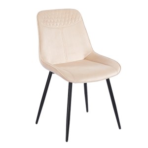 zougris-11.1572.2 TEREA BEIGE VELVET ΥΦΑΣΜΑ ΚΑΡΕΚΛΑ ΜΕΤΑΛΛΙΚΗ 51X58X87ΕΚ.