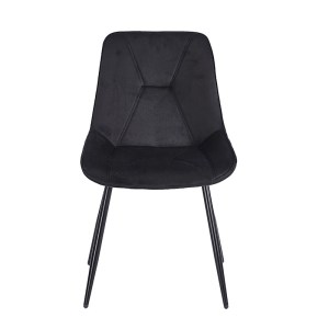 zougris-11.1606.1 SILVIA BLACK VELVET ΥΦΑΣΜΑ ΚΑΡΕΚΛΑ ΜΕΤΑΛΛΙΚΗ 51X58X87ΕΚ.