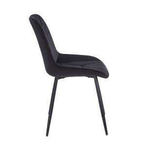 zougris-11.1606.1 SILVIA BLACK VELVET ΥΦΑΣΜΑ ΚΑΡΕΚΛΑ ΜΕΤΑΛΛΙΚΗ 51X58X87ΕΚ.