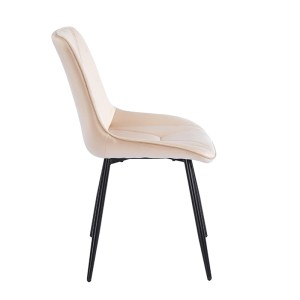 zougris-11.1606.2 SILVIA BEIGE VELVET ΥΦΑΣΜΑ ΚΑΡΕΚΛΑ ΜΕΤΑΛΛΙΚΗ 51X58X87ΕΚ.
