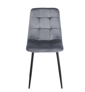 zougris-11.1617 OSCAR GREY VELVET ΥΦΑΣΜΑ ΚΑΡΕΚΛΑ ΜΕΤΑΛΛΙΚΗ 43Χ51Χ90ΕΚ.