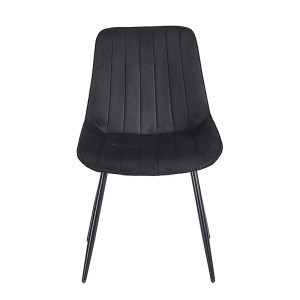 zougris-11.1643.1 BONY BLACK VELVET ΥΦΑΣΜΑ ΚΑΡΕΚΛΑ ΜΕΤΑΛΛΙΚΗ 51X58X87ΕΚ.