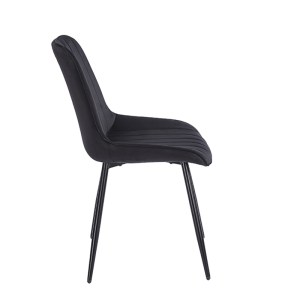 zougris-11.1643.1 BONY BLACK VELVET ΥΦΑΣΜΑ ΚΑΡΕΚΛΑ ΜΕΤΑΛΛΙΚΗ 51X58X87ΕΚ.