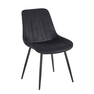 zougris-11.1643.1 BONY BLACK VELVET ΥΦΑΣΜΑ ΚΑΡΕΚΛΑ ΜΕΤΑΛΛΙΚΗ 51X58X87ΕΚ.