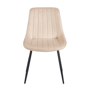 zougris-11.1643.2 BONY BEIGE VELVET ΥΦΑΣΜΑ ΚΑΡΕΚΛΑ ΜΕΤΑΛΛΙΚΗ 51X58X87ΕΚ.