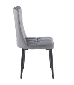zougris-11.1645 SELIN GREY VELVET ΥΦΑΣΜΑ ΚΑΡΕΚΛΑ ΜΕΤΑΛΛΙΚΗ 46X54X91ΕΚ.