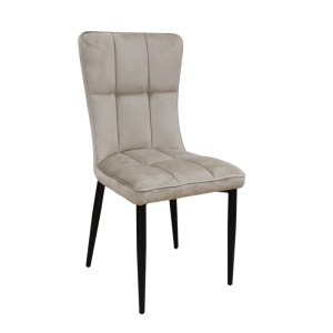 zougris-11.1645.2 SELIN CAPPUCCINO VELVET ΥΦΑΣΜΑ ΚΑΡΕΚΛΑ ΜΕΤΑΛΛΙΚΗ 46X54X91ΕΚ.
