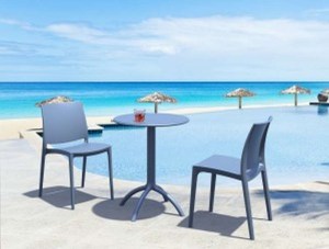 zougris-20.0166 OCTOPUS Φ60Χ75ΕΚ.DARK GREY ΤΡΑΠΕΖΙ ΠΟΛ/ΝΙΟΥ