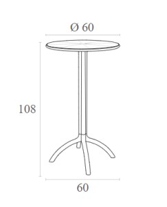 Zougris - 20.0168 OCTOPUS BAR Φ60Χ108ΕΚ.WHITE ΠΟΛ/ΝΙΟΥ